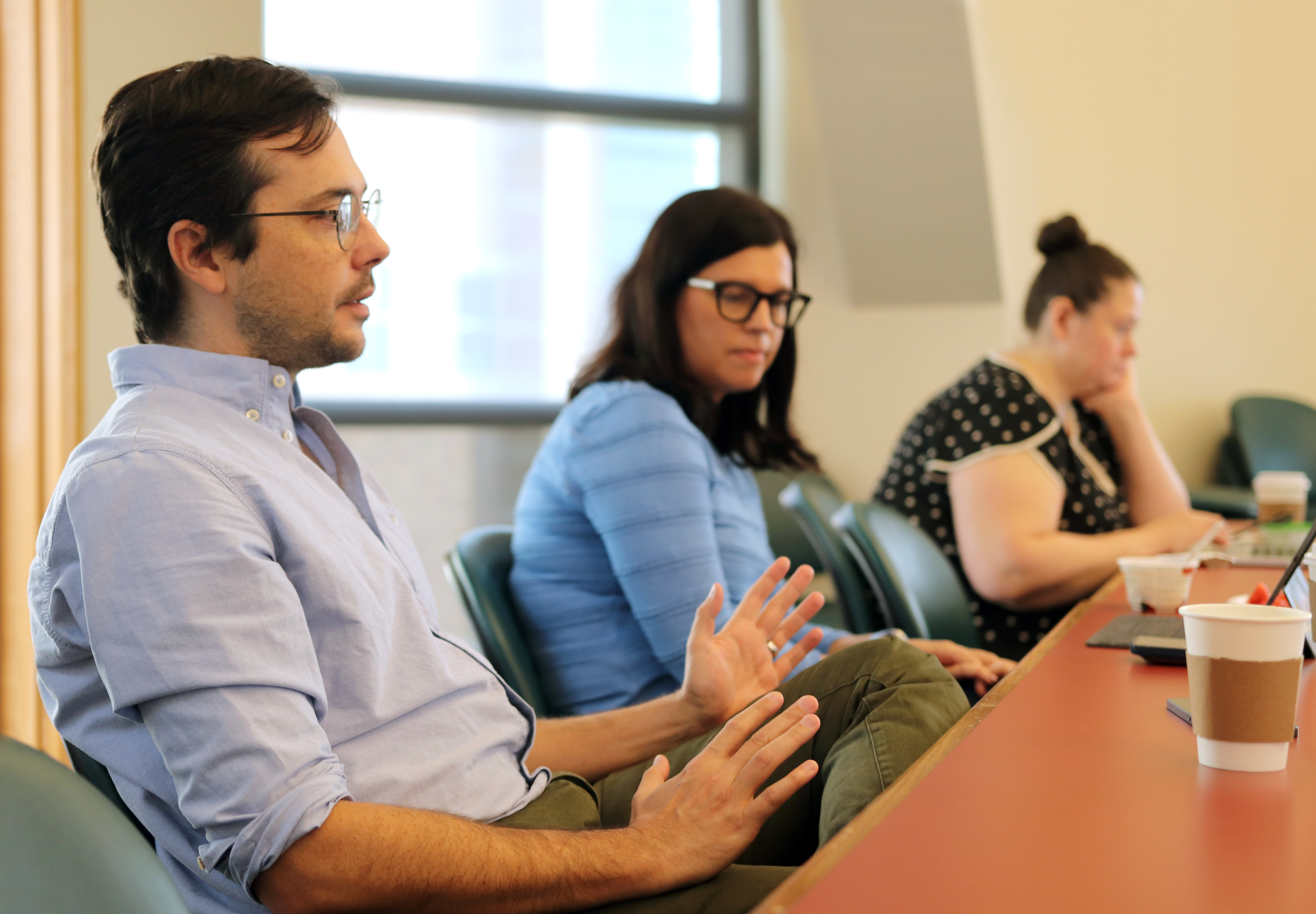 Christopher Brooke shares at the Emerging Research Leaders orientation