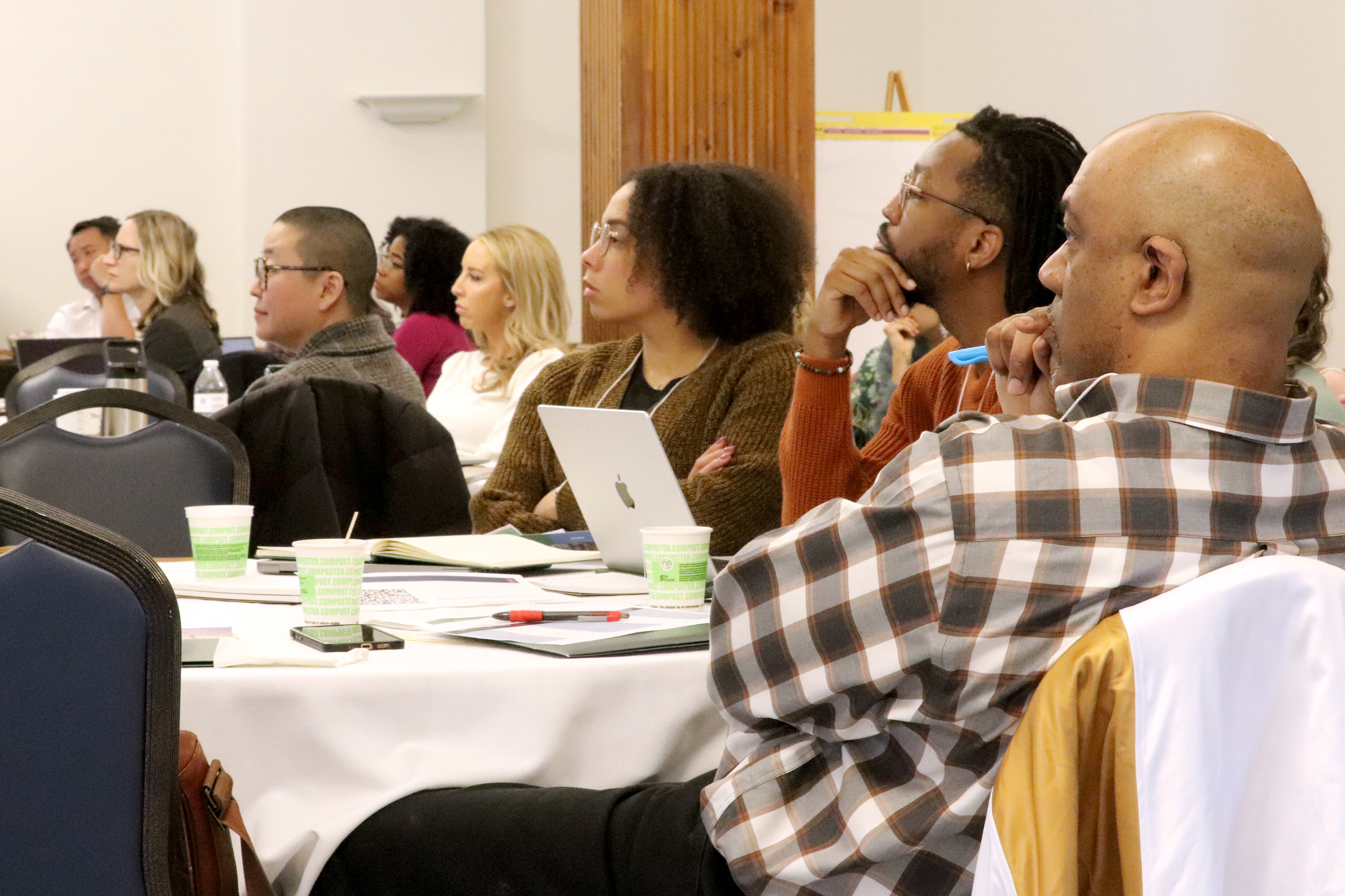 Attendees gather during the workshop.