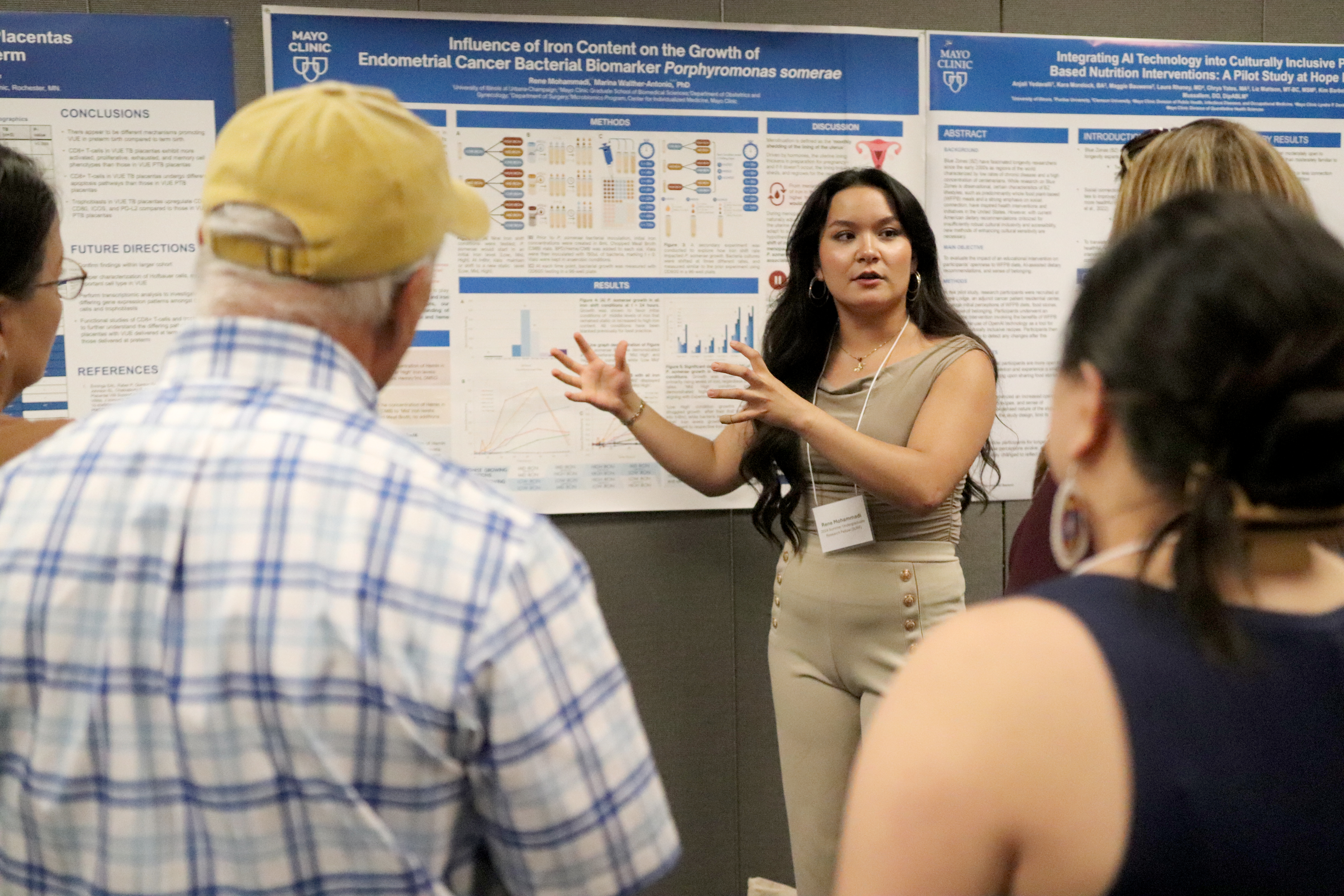 2024 SURF student Rene&amp;amp;nbsp;Mohammadi presents at the Illinois poster session and celebration